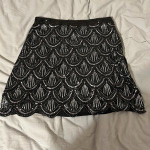 Sequined mini skirt - size small